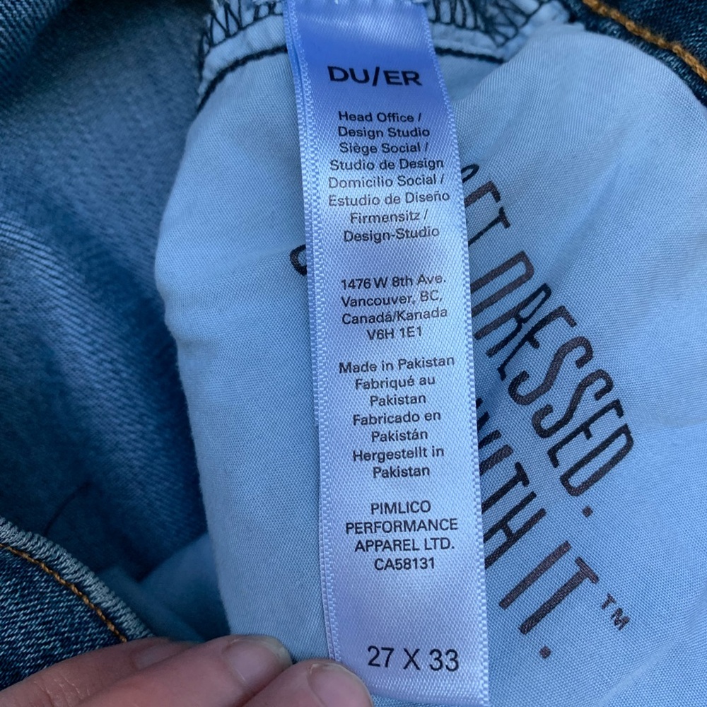 NWOT DU/ER Midweight Performance Denim Wide Leg Jean - Picture 7 of 15